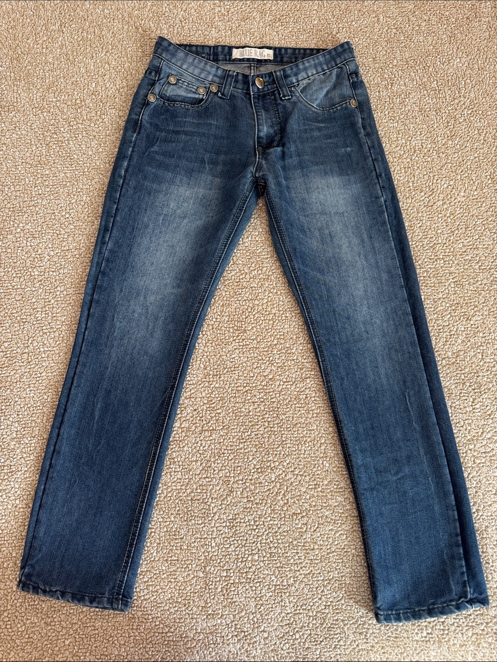 Blue Rag Women’s Medium Wash Straight Leg Stretch Jeans W30 L30